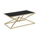 Конферентна маса с черен стъклен плот , 110 x 60 cm Piramid - Mauro Ferretti