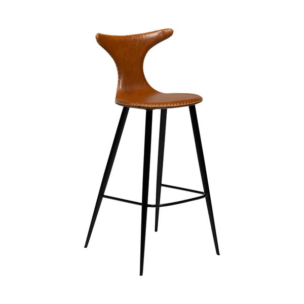 Коняк кафяв бар стол от изкуствена кожа DAN-FORM Дания , височина 107 cm Dolphin - DAN-FORM Denmark
