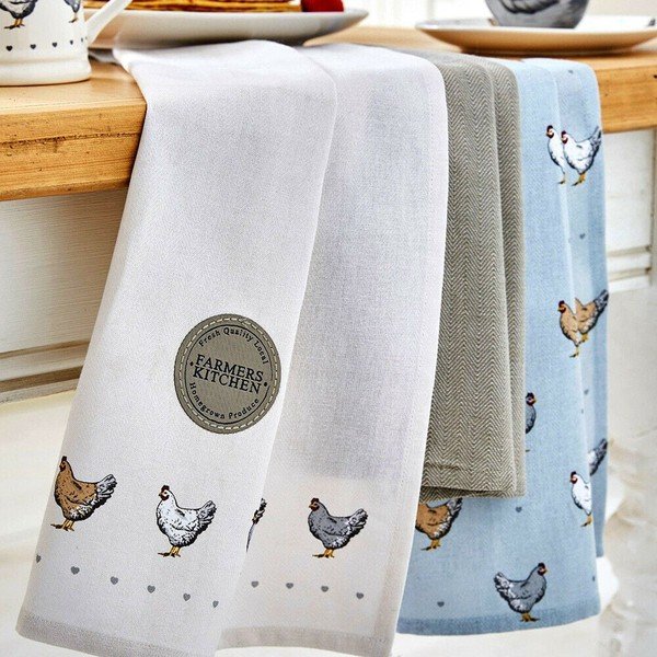 Чаени кърпи, хавлиена кърпа и капак за чайник в комплект от 5 бр. Farmers Kitchen – Cooksmart ®-image-3