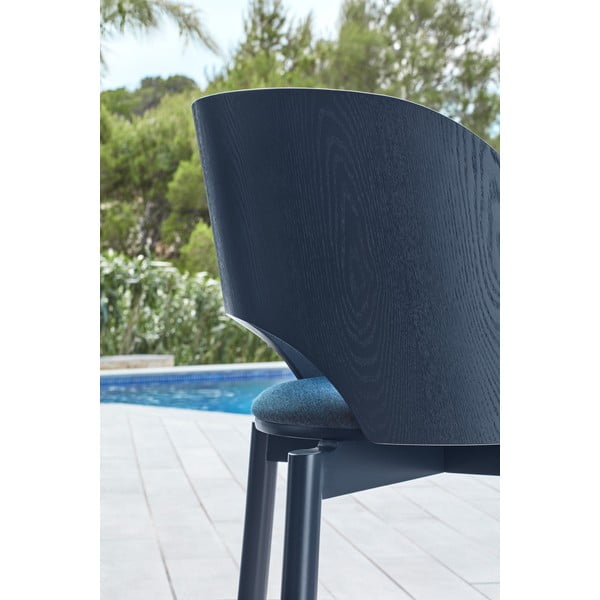 Син тапициран трапезен стол Dam – Teulat-image-2