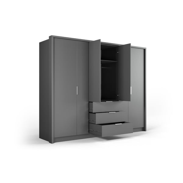 Сив гардероб 255x217 cm Wells - Cosmopolitan Design-image-3