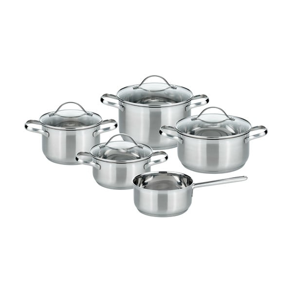 Комплект съдове за готвене от неръждаема стомана 9 бр Horizon - ELO