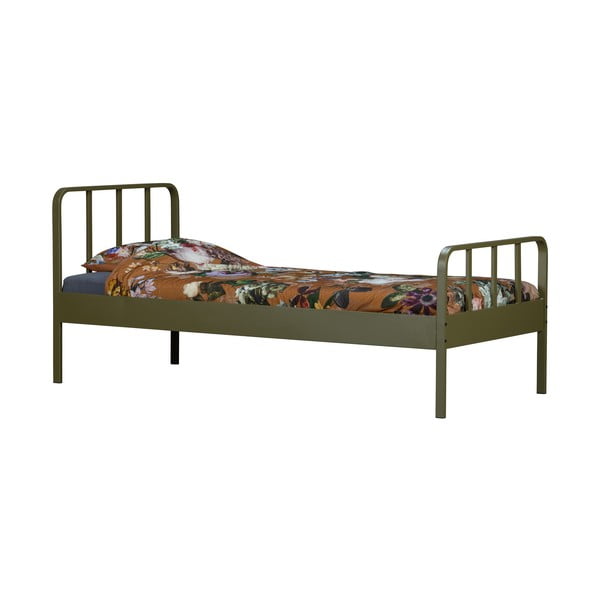 Зелено метално легло , 90 x 200 cm Mees - WOOOD