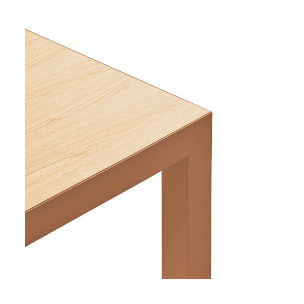 Трапезна маса с дъбова дървена плоскост 75x180 cm Alma – Teulat-image-4