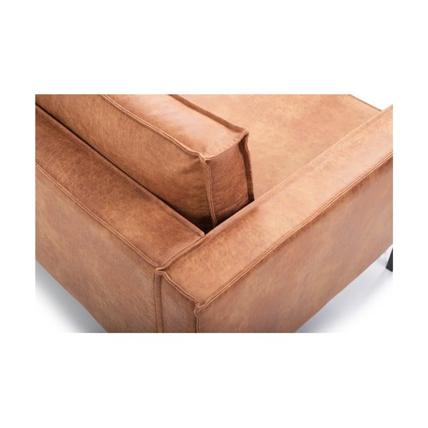 Кафяв фотьойл от изкуствена кожа Rate - Scandic-image-4