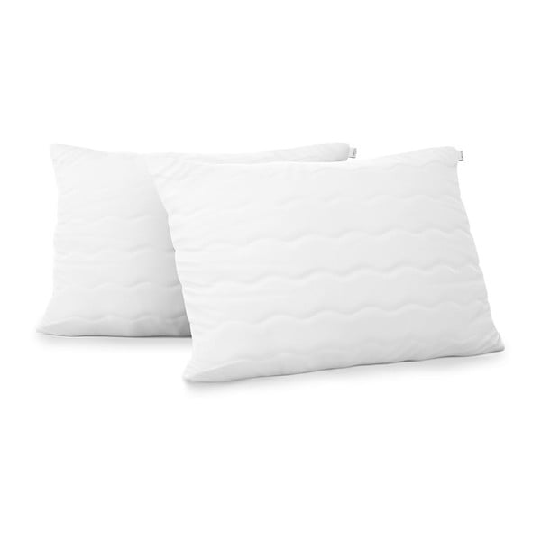 Комплект от 2 бели възглавници и пълнеж , 50 x 70 cm - AmeliaHome