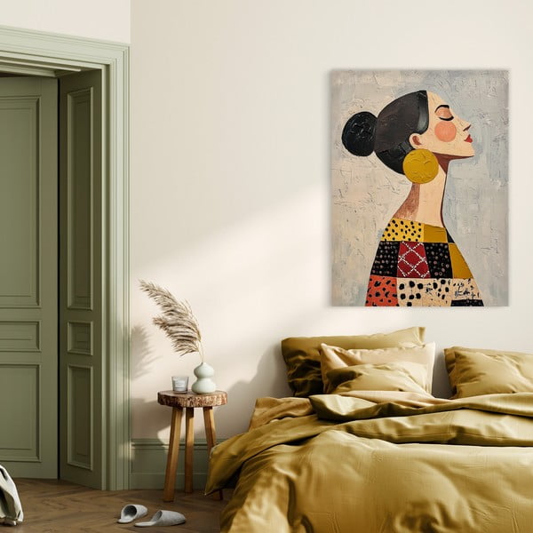 Картина с ръчно изрисувани елементи 70x100 cm Mae – Styler-image-4