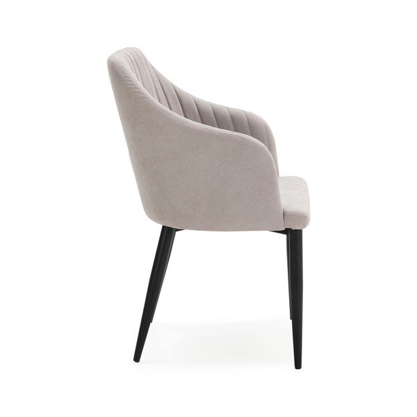 Светлосиви тапицирани трапезни столове в комплект 2 бр. Nadi – Marckeric-image-4