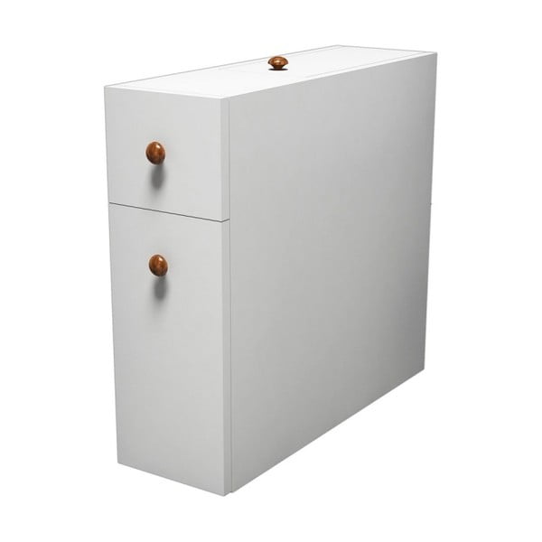 Бял интелигентен изтеглящ се шкаф за баня - Puqa Design