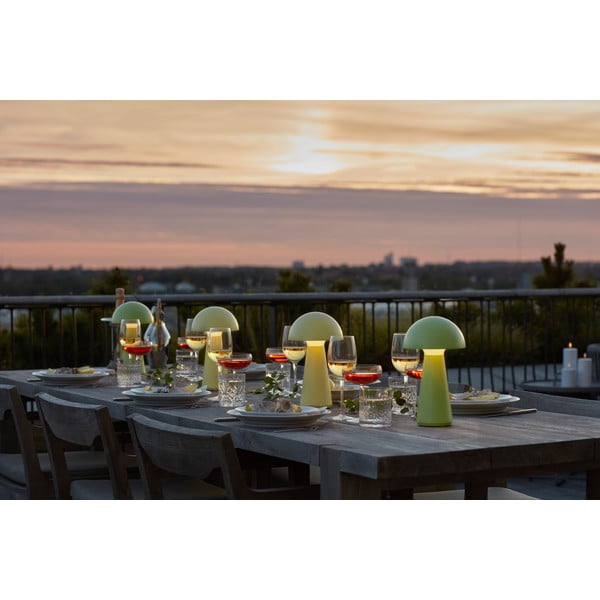 Жълта LED настолна лампа с дистанционно управление (височина 28 cm) Sam – Sirius-image-4