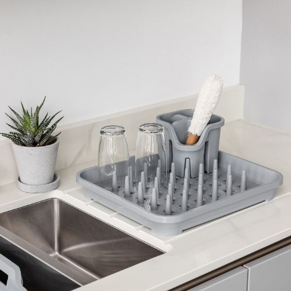 Сив отцедник за прибори от рециклирана пластмаса Eco Range - Addis-image-1