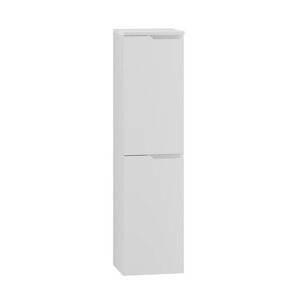 Бял висок висящ шкаф за баня 35x137 cm Nicea - STOLKAR