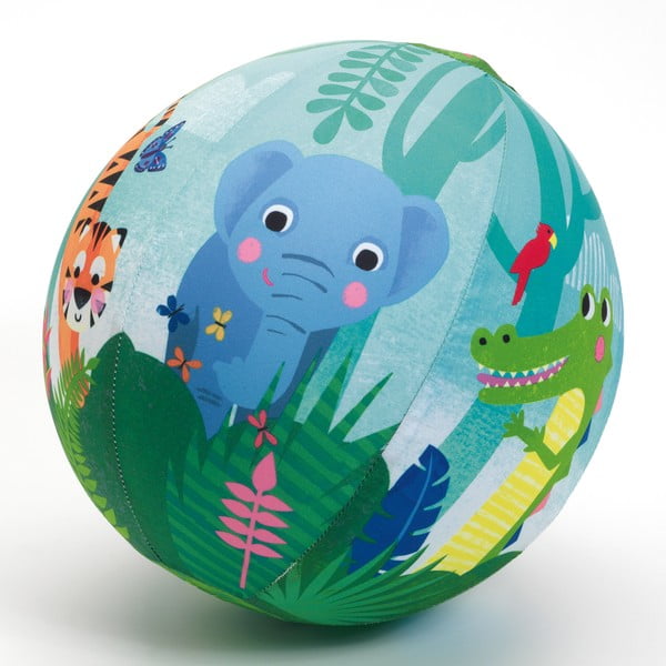 Детски комплект от 4 надуваеми балона и текстилно покритие Jungle - Djeco