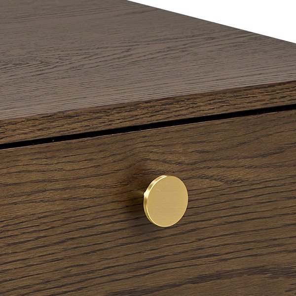 Нощно шкафче от декор от дъб  в тъмно естествен цвят Monfort – Actona-image-4