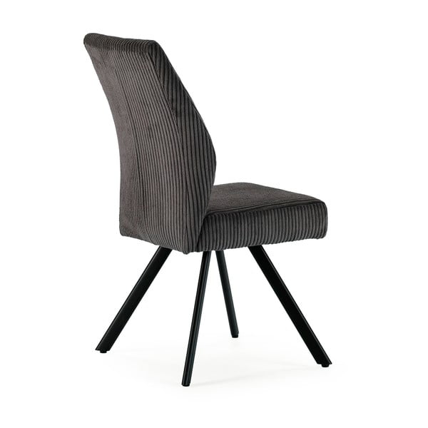 Тъмносиви велурени трапезни столове в комплект 2 бр. Anibal – Marckeric-image-4