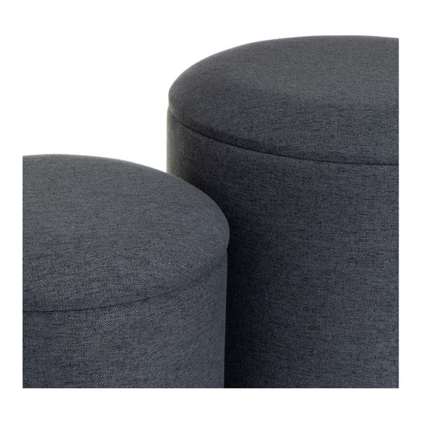 Тъмносиви табуретки в комплект 2 бр. – Casa Selección-image-1