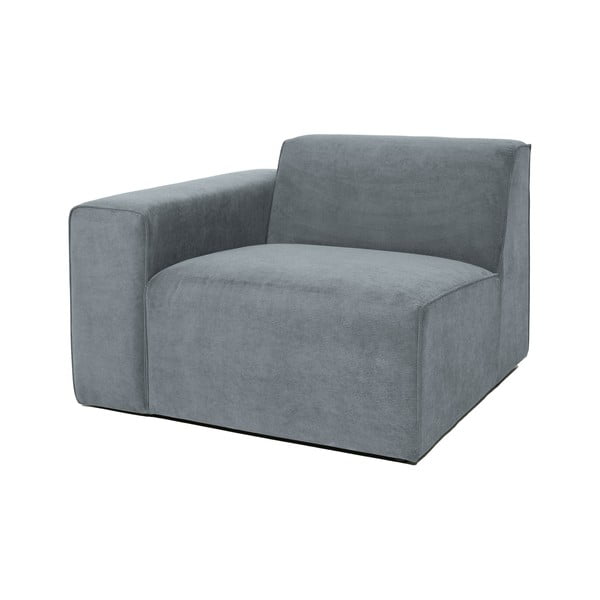 Сив модулен диван от рипсено кадифе (ляв ъгъл) Sting – Scandic-image-1