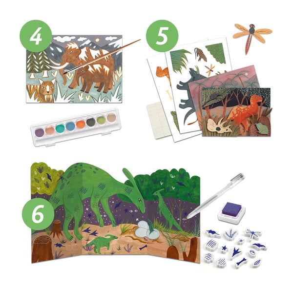 Творчески арт комплект Динозаври - Djeco-image-4