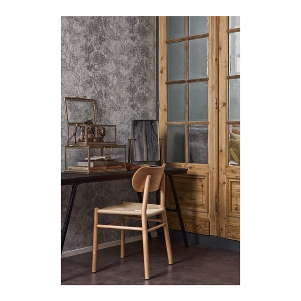 Přírodní jídelní židle z gumovníkového dřeva s ratanovým sedákem BePureHome Jointly-image-2