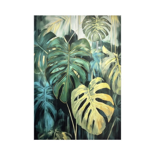 Картина с ръчно рисувани елементи 70x100 cm Monstera – Styler