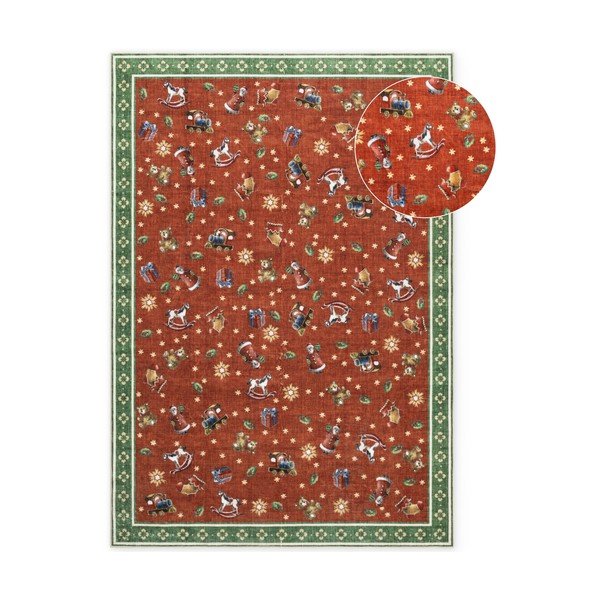 Червен /зелен килим с коледен мотив 160x230 cm Toy's Delight Nostalgic Noel Red Green – Villeroy&Boch