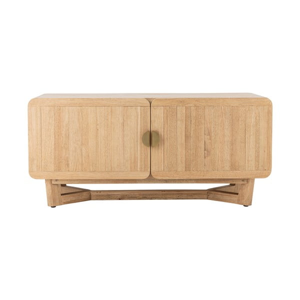 Скрин от масивно каучуково дърво в естествен цвят 120x55x45 cm Serrone – Bloomingville