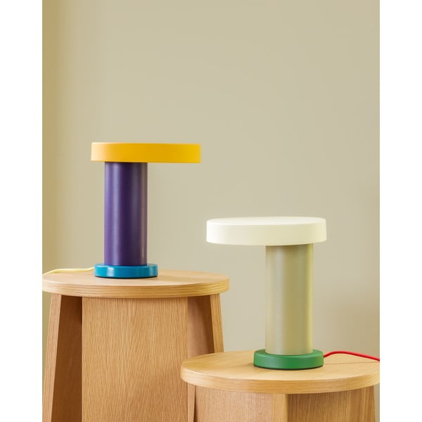 Зелена настолна лампа (височина 25 cm) Magic – Hübsch-image-3