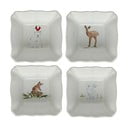 Комплект от 4 керамични коледни купи за печене , 10 x 10 cm Deer Friends - Casafina