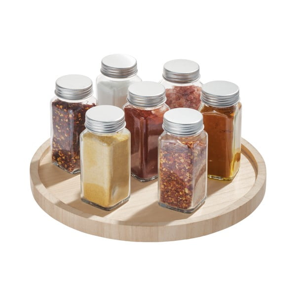 Въртящ се кухненски органайзер, изработен от дърво от пауловния , ø 26,7 cm Eco - iDesign-image-2