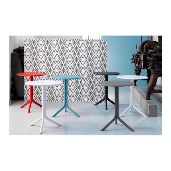 Červený nastavitelný zahradní stolek Nardi Garden Spritz-image-4