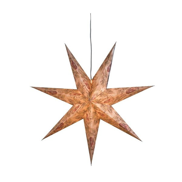 Závěsná svítící hvězda Onkel, Ø75 cm, šedá