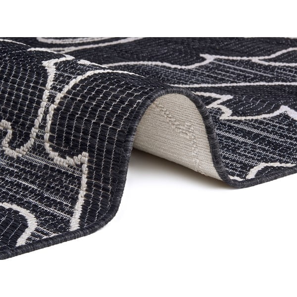 Черен външен килим 194x290 cm Elina Black – Hanse Home-image-2