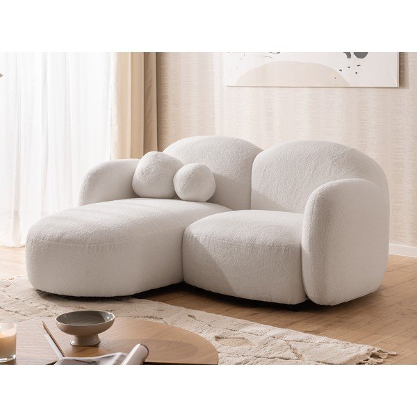 Кремав ъглов диван от букле (ляв ъгъл) Orbit – Ropez-image-4