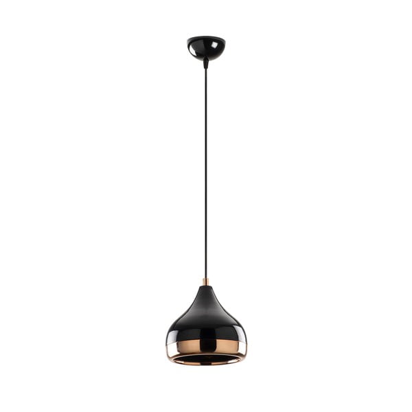 Висяща лампа в черно-меден цвят Yildo, ø 17 cm - Opviq lights