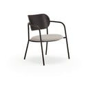 Черно-сив трапезен стол в декор от пепел Eclipse - Teulat