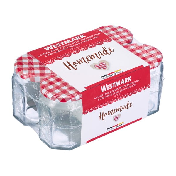 Комплект от 6 буркана с капак , 190 ml - Westmark-image-2