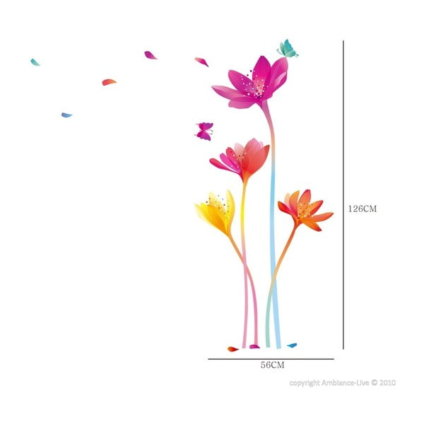 Комплект стикери с цветя на дъгата - Ambiance-image-1