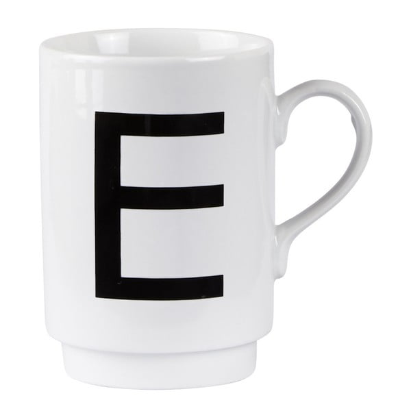 Порцеланова чаша за писма E, 250 ml - KJ Collection