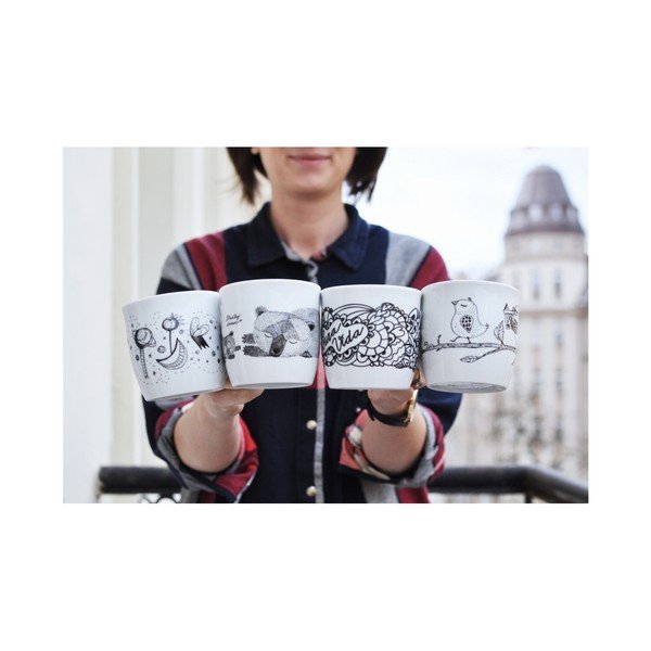 Бяла/черна чаша 260 ml Pura Vida – Bonami-image-3