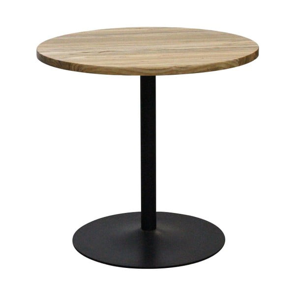 Jídelní stůl z jilmového dřeva s ocelovou konstrukcí Red Cartel, ⌀ 80 cm