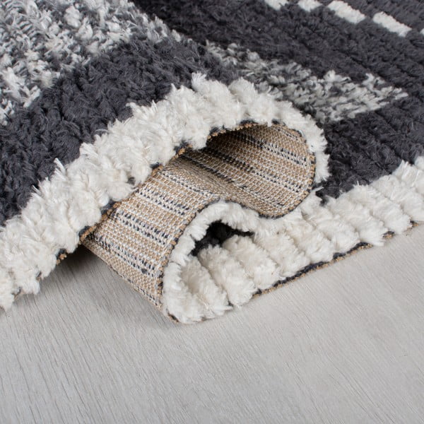 Сив килим 230x160 cm Domino Zaid Berber - Flair Rugs-image-3