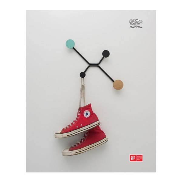 Черна стенна закачалка за външен ъгъл Hook - Gazzda-image-4