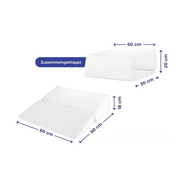 Възглавница с пълнеж от мемори пяна 60x60 cm - Maximex-image-2