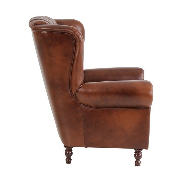 Кафяв кожен фотьойл Vary - Max Winzer-image-2