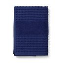 Тъмносиня хавлиена кърпа от органичен памук от тери 70x140 cm Check – JUNA