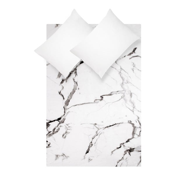 Бял чаршаф за двойно легло от памук ранфорс, 200 x 200 cm - Westwing Collection
