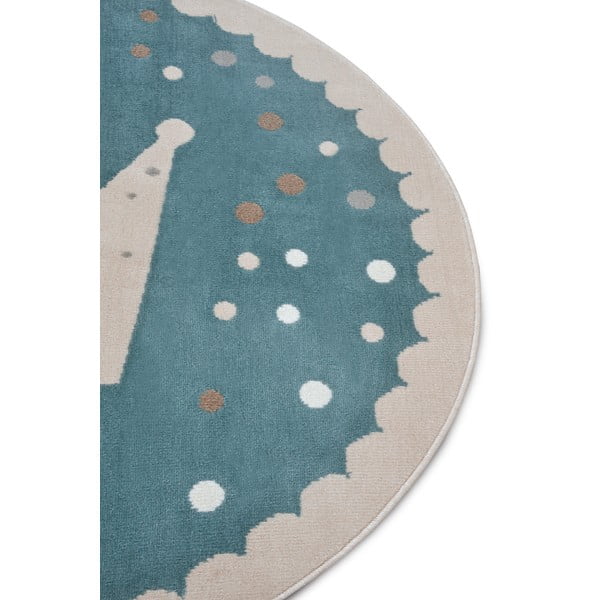 Син детски килим ø 100 cm Crown - Hanse Home-image-1