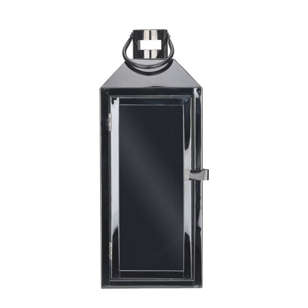 Черен метален фенер с примка, височина 35 cm - Villa Collection