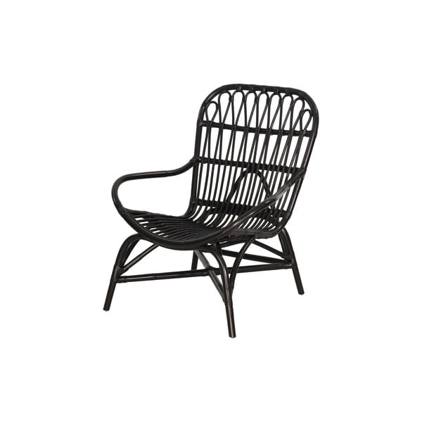 Черен градински стол от ратан Sara - Bonami Essentials