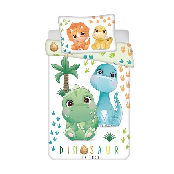 Памучно детско спално бельо 100x135 cm Dino – Jerry Fabrics